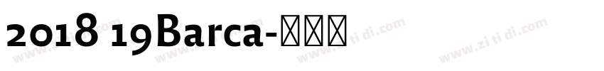 2018 19Barca字体转换